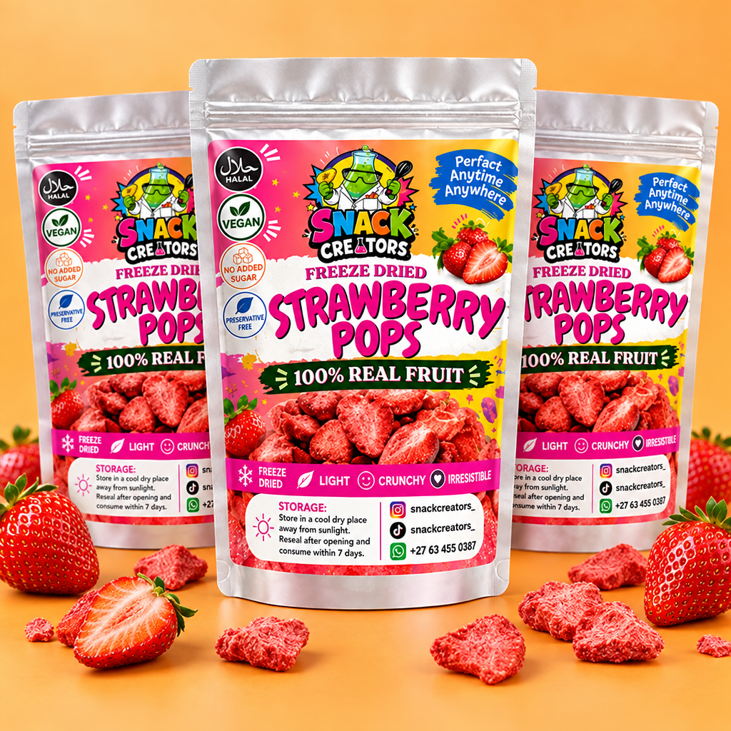 Freeze Dried Strawberry Pops